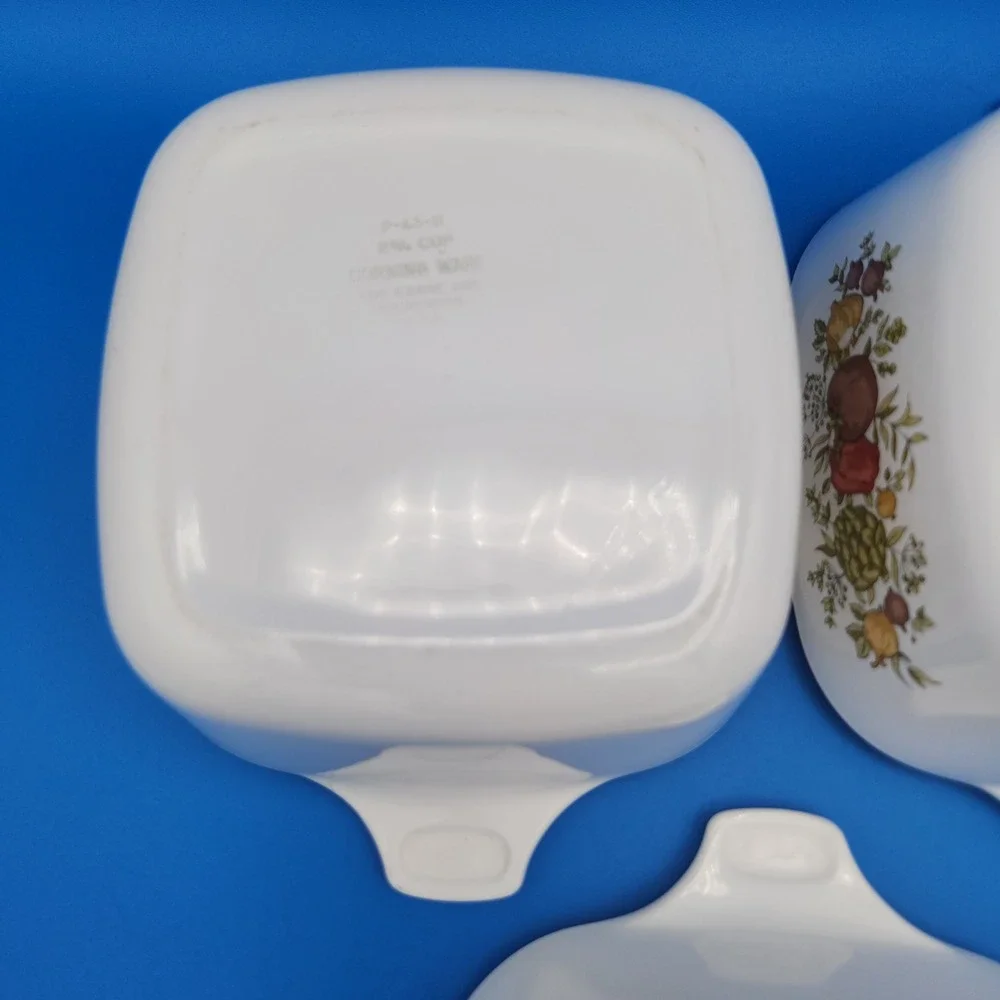 Corning Ware Spice of Life Set, One P-41-B 1 3/4 & Two P-43-B 2 3/4 Cup Dishes